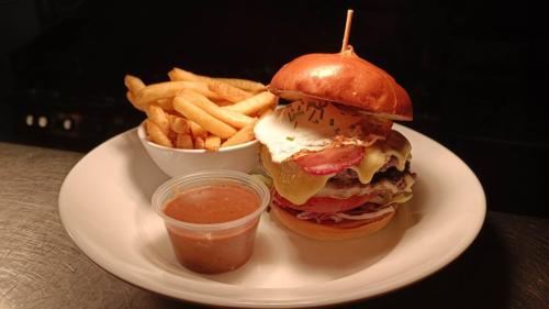 Double Beef Burger with Bacon  Egg